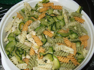 Pasta Con Calabacín Y Pechuga De Pollo
