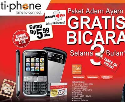 Ti-Phone T56 Ti-Phone T56 Harga dan Spesifikasi