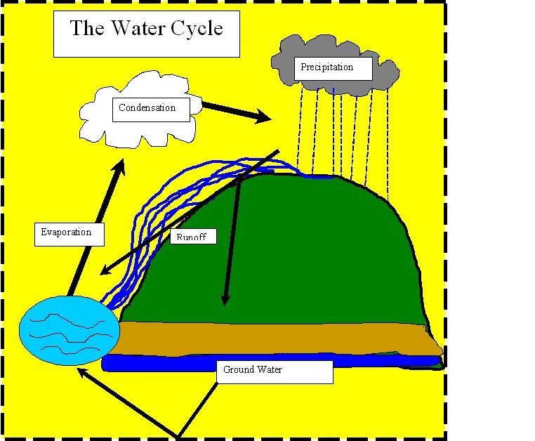 John's 8th Grade Blog: Diagram of Water Cycle