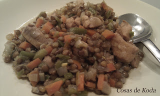 Lentejas con pollo