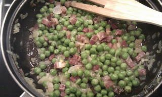 Guisantes con jamón