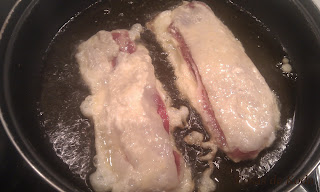 Cachopo de merluza en salsa