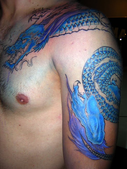 dragon tattoo on sleeve