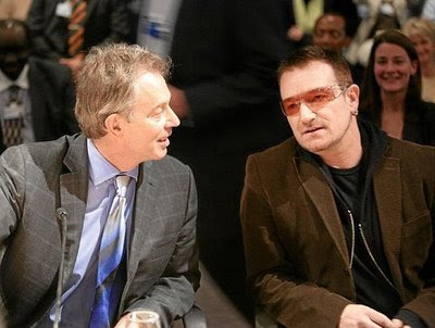 Bono and Tony Blair