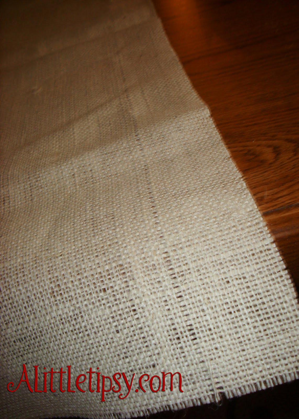 Burlap Ruffle Table Runner A Little Tipsy