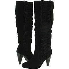 Black Ruffle Boots