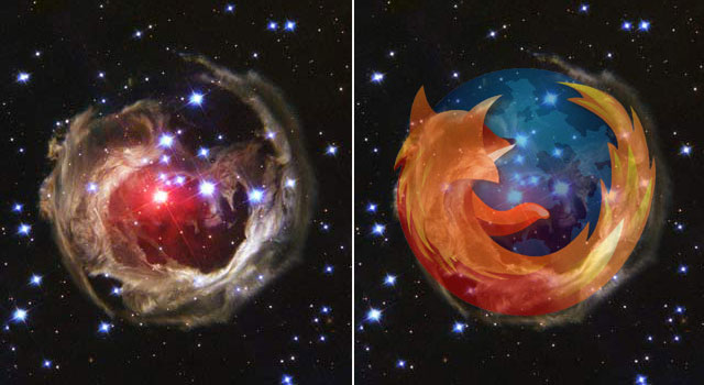 Firefox ripresa da Hubble? No...fotoritocco