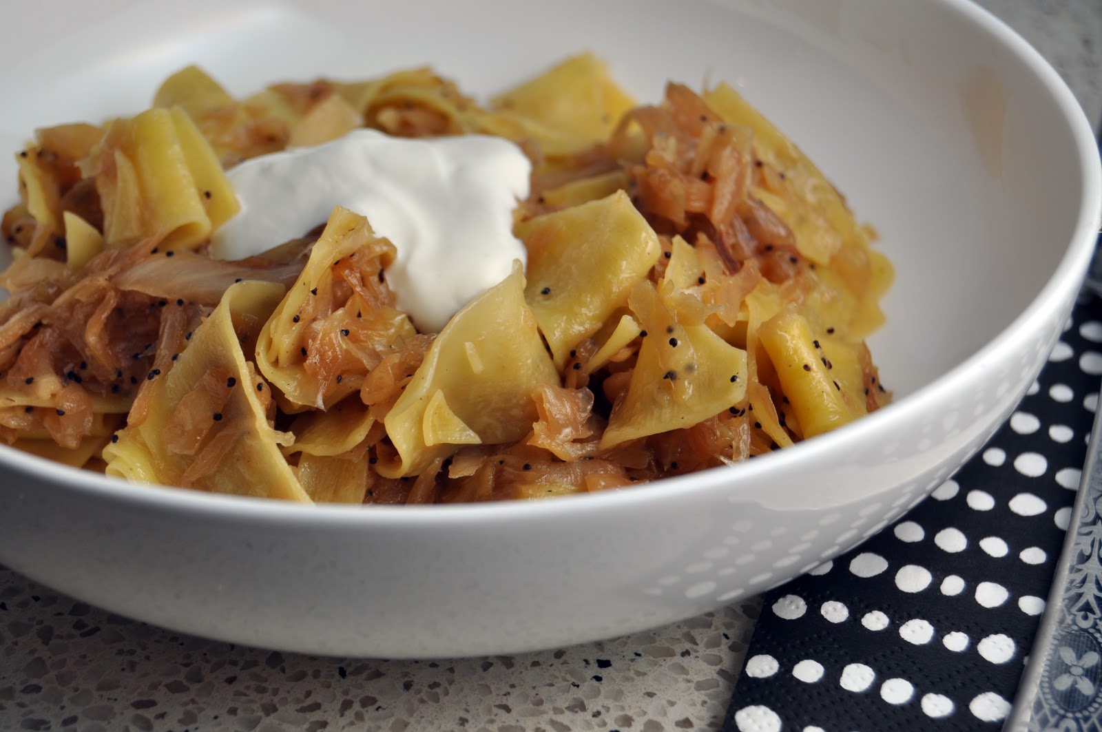 Impeccable Taste Cabbage & Poppy Seed Noodles with Sour Cream