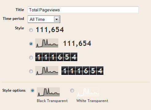 Blog's Stats Blogger Widget