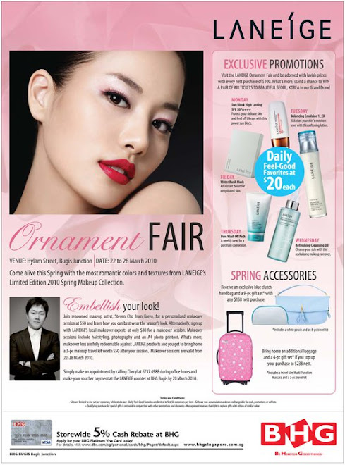 ----- LANEIGE Ornament Fair @ Bugis BHG -----  Hairstyling by LENG & TEAM Hairstylist