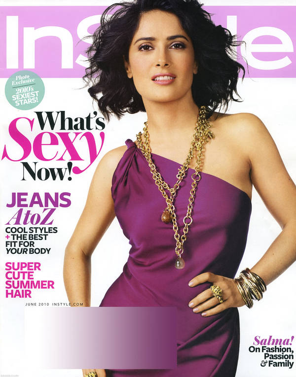 hollywood: Salma Hayek InStyle US June 2010