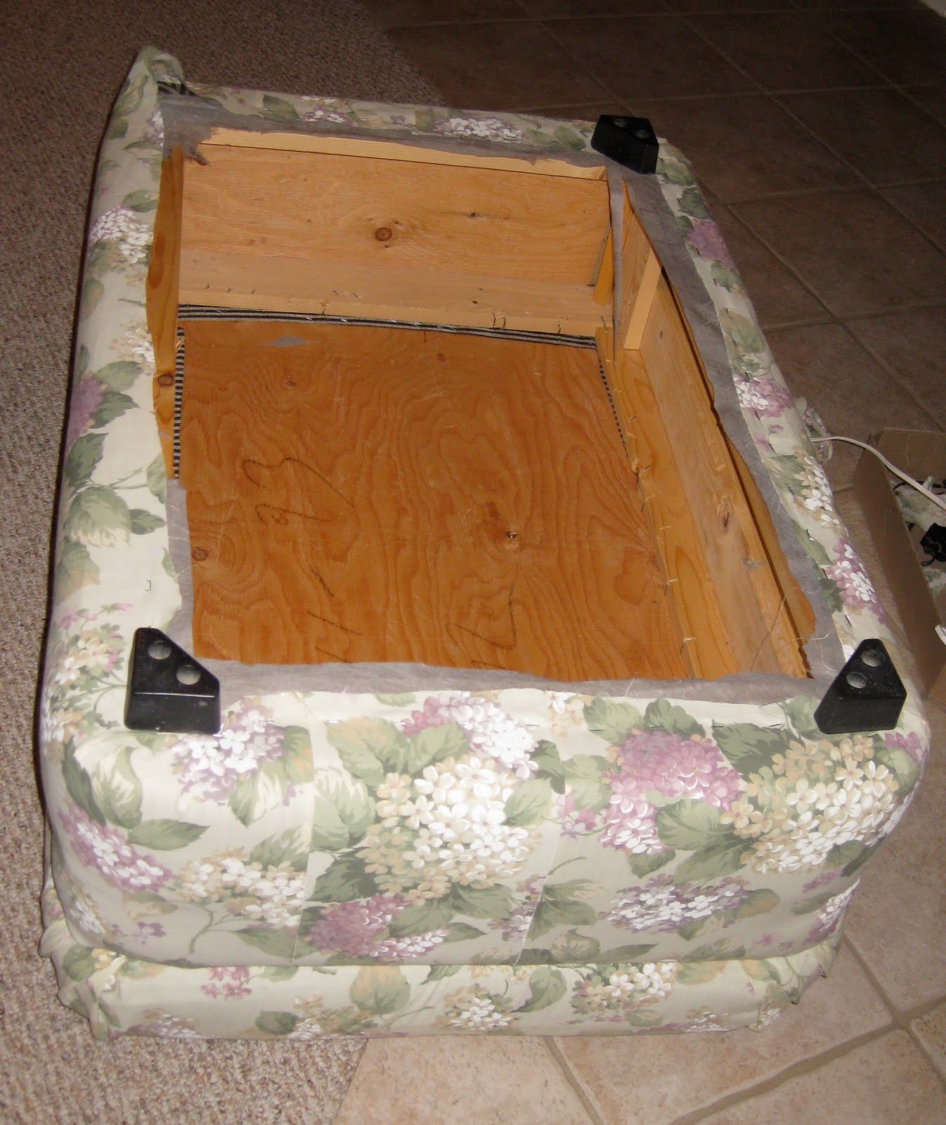 The Rusty Plum Coffee Table and Ottoman Makeover!