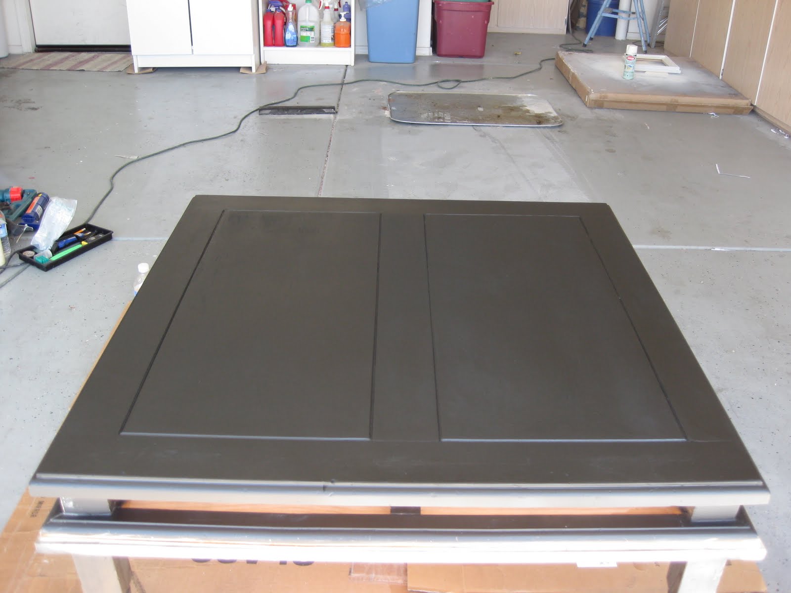 The Rusty Plum Coffee Table and Ottoman Makeover!