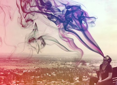 fume from mouth