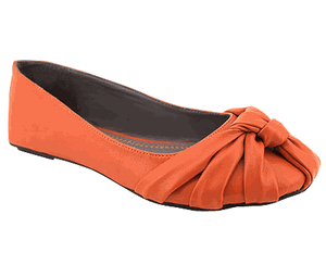cheap orange flats