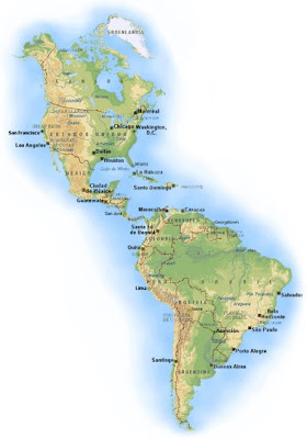 MAPAS Y SIMBOLOS DE LOS PAISES: FOTO: MAPAS DEL CONTINENTE AMERICANO