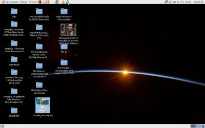 The desktop on my laptop