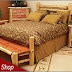 log bunk bed
