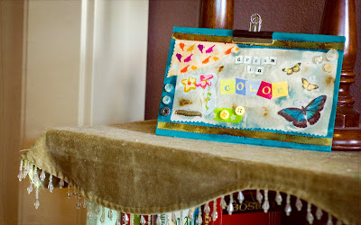 mixed media dream art butterfly