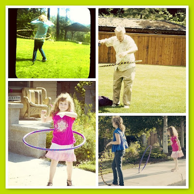 people hula hooping