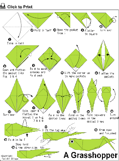 image for how to make origami grasshopper