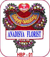 bunga papan pernikahan