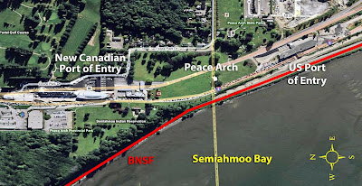 blaine port customs canadian railroad entry washington closure signals ports