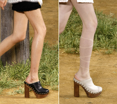 chanel clogs