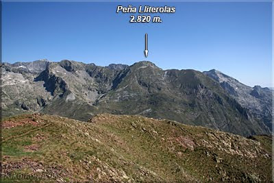 Peña de Lliterola visto desde la Tuca de Estós