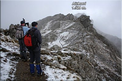 Excelente mirador de la cima de Aizkorri