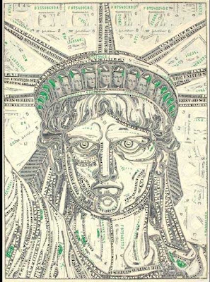 Mark wagner's dollar collages