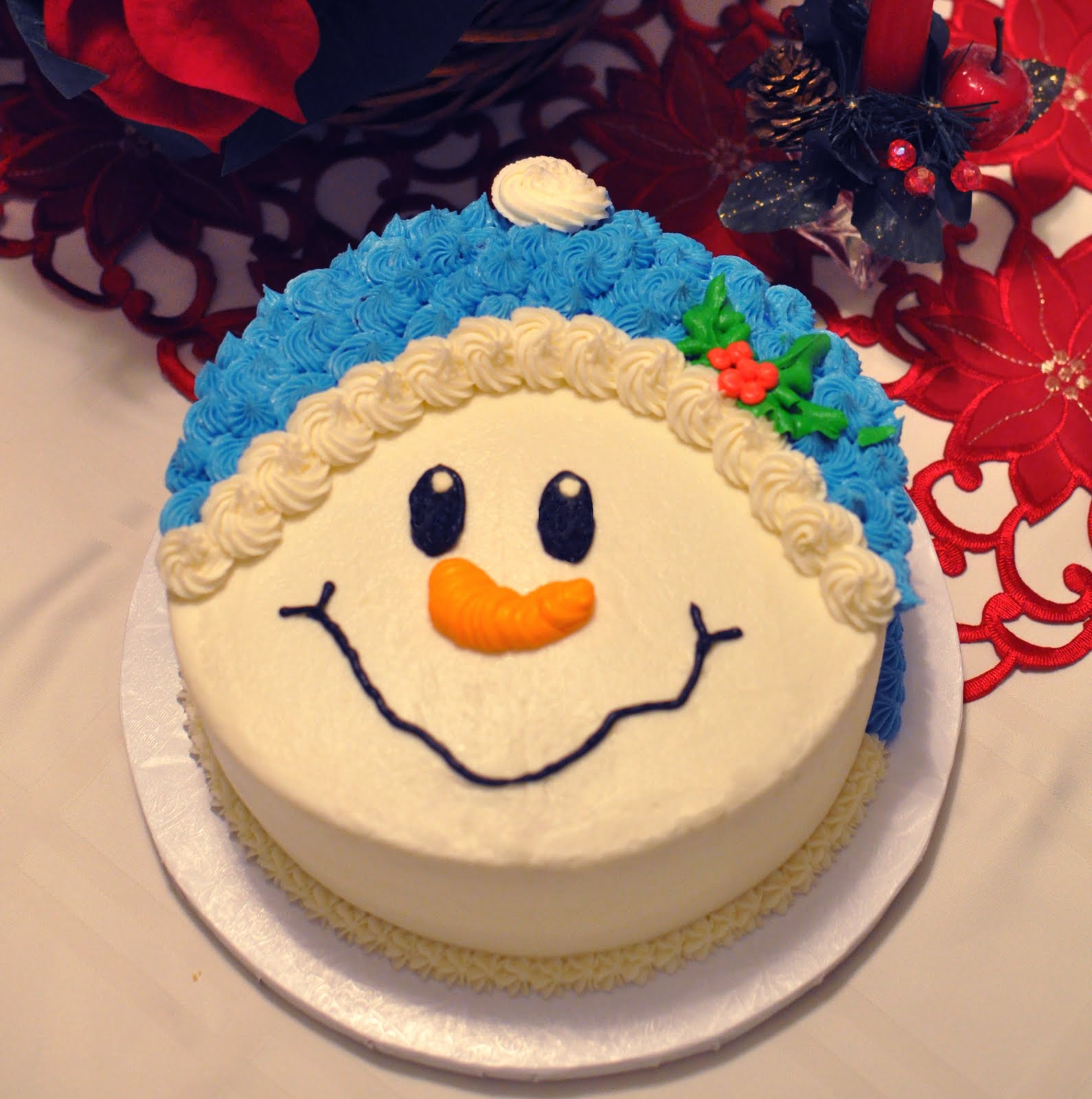the bake more snowman face cake making a christmas tree last longer