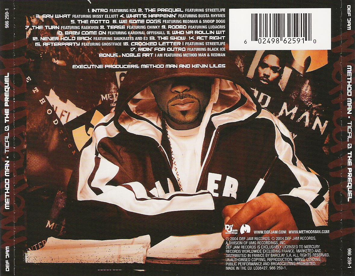 Hip Hop Method Man Tical 0 The Prequel 2004