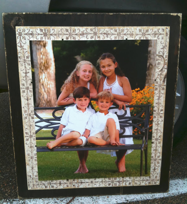 Nola Frame in brown and cream damask