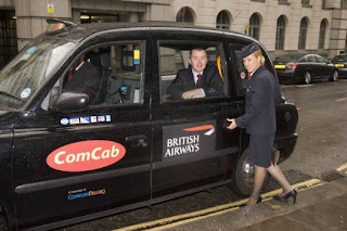 Ba's CEO Willie Walsh demonstrating the simplicity of a black cab BA CEO Willie Walsh in a London black cab