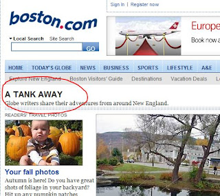 TankAways in the Boston Globe Screenshot from Boston.com