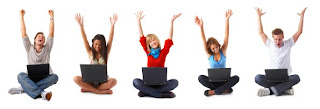 Yaaay! We're going to Valencia! (Photo: istock/Yuri Arcurs) students with laptops