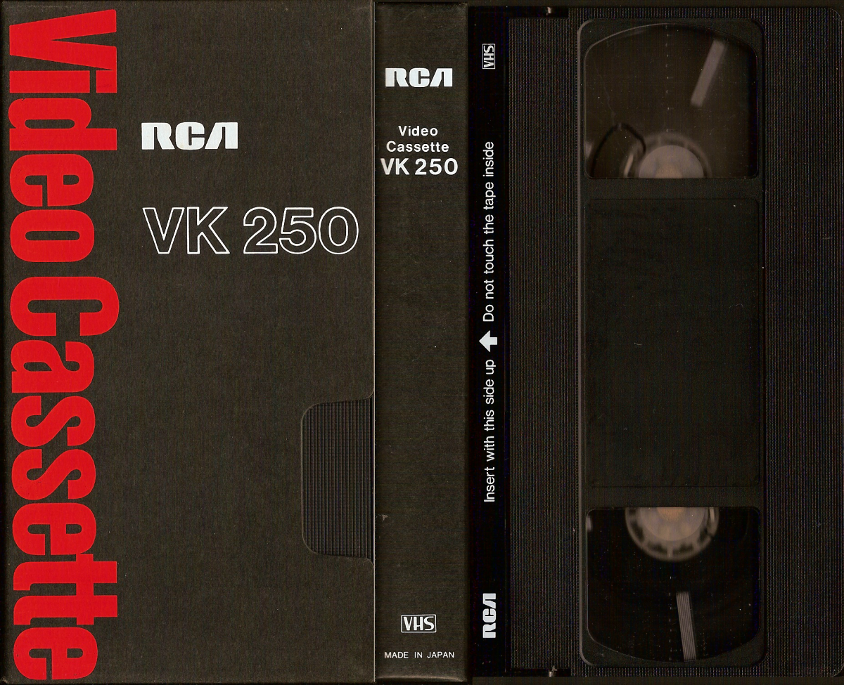 Basement of Ghoulish Decadence RCA VK 250 Video Cassette (Late '70s)