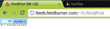 Feedburner FeedCount Chicklet Feedburner FeedCount Chicklet