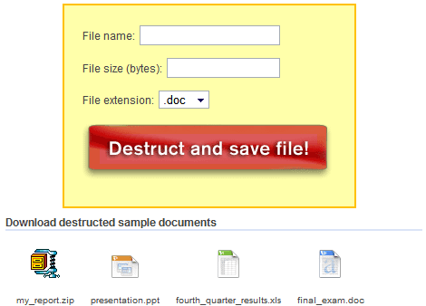 File Destructor File Destructor