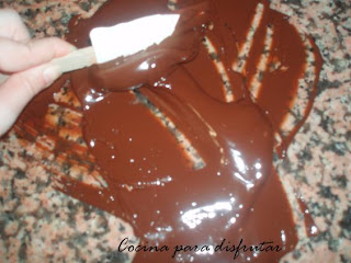 receta PIRULETAS DE CHOCOLATE