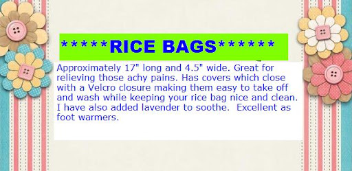 RICE BAGS