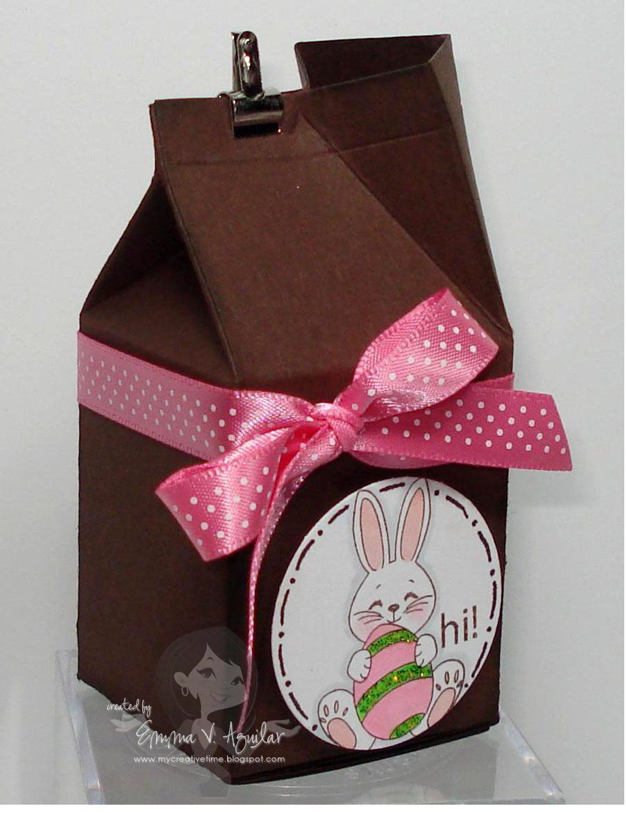 My Creative Time Bunny Milk Carton Treat Box!