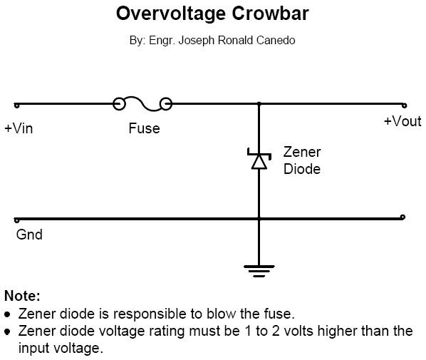 jrcanedo's Engineering Technology Overvoltage Crowbar Circuit
