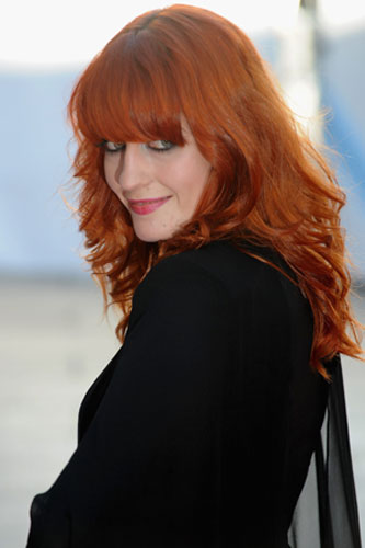 A full hair application of bright red is best but some hints of orange can 