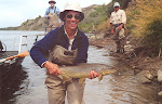 Jean and her 24" brown trout