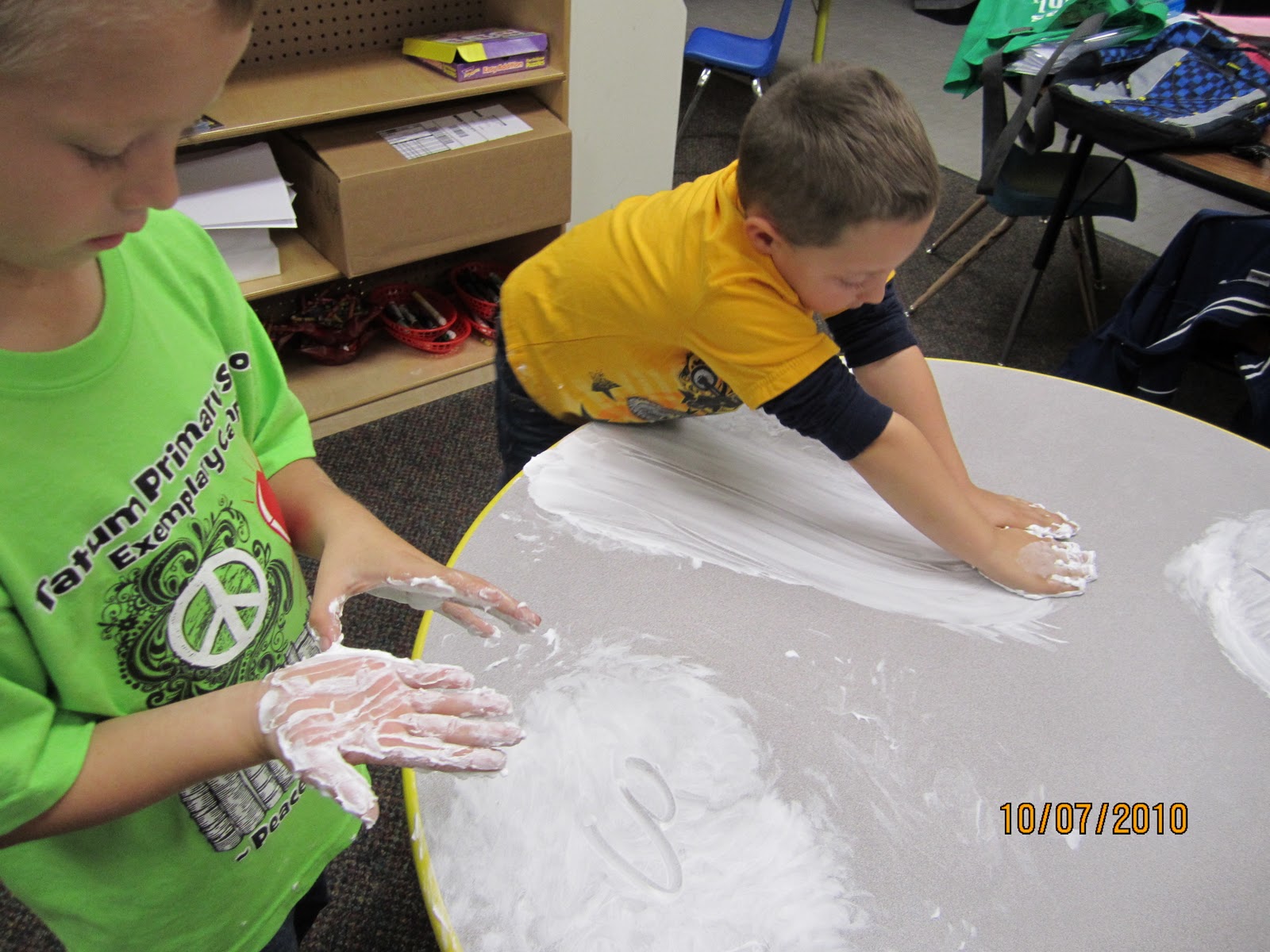 Mrs. Bradley's ESL Class Shaving Cream Numbers