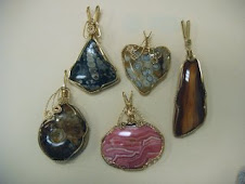 Twisted Silver Wire-Wrapped Stones