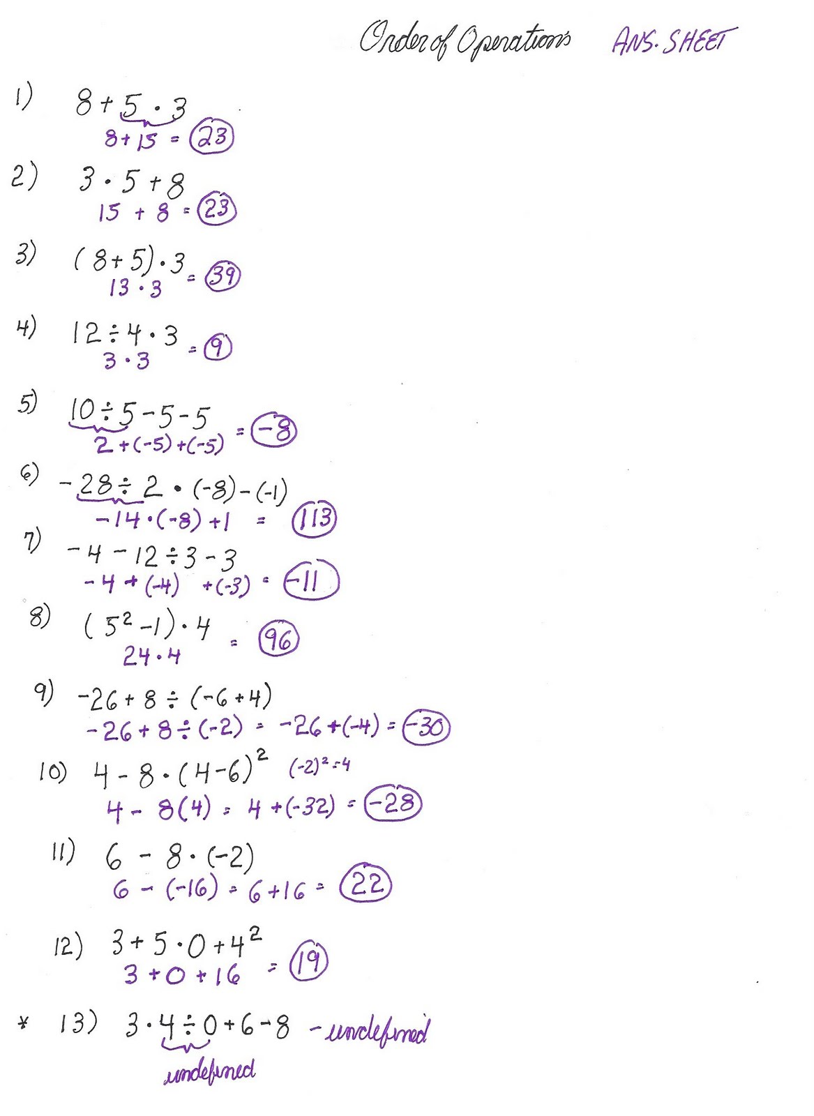 Printables Order Of Operations With Fractions Worksheet order of operations homework worksheets th grade math high quality lbartman com worksheet th