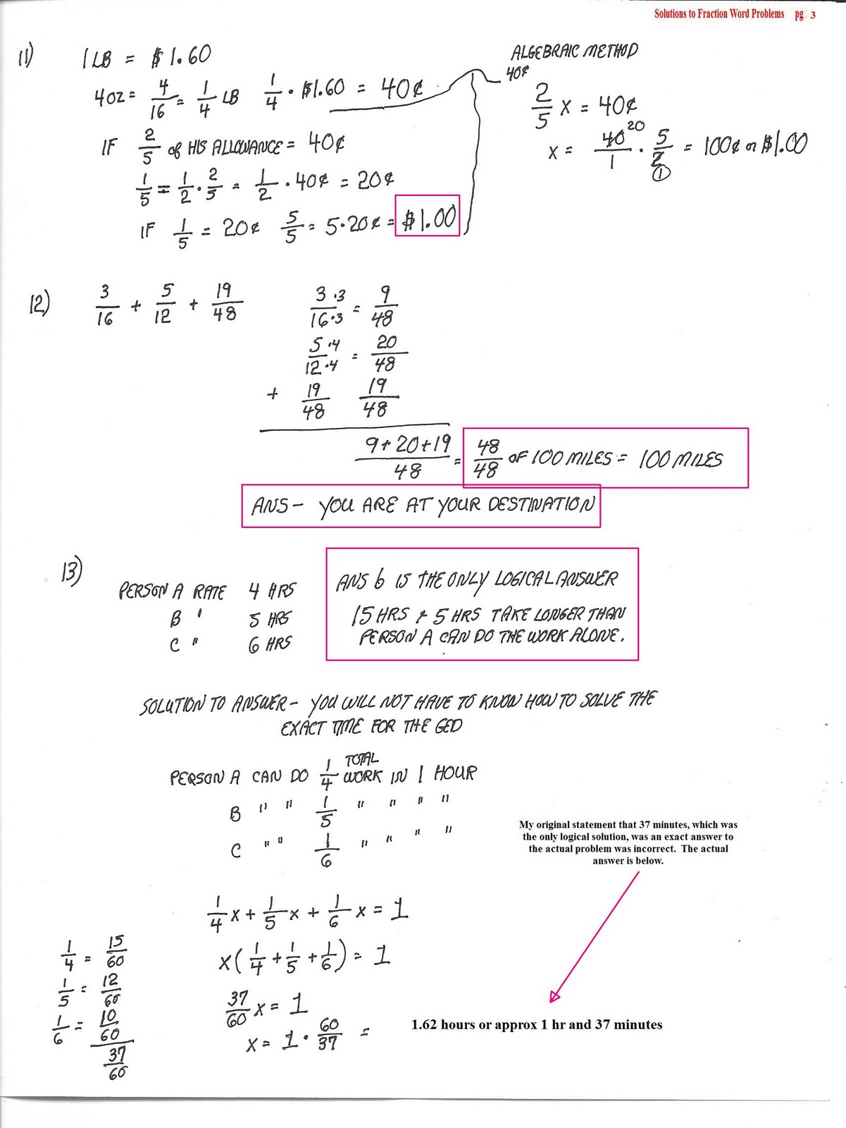 fraction word problems